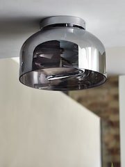 Smoke Grey Helix LED Flush Ceiling Light - Image 2 of 9