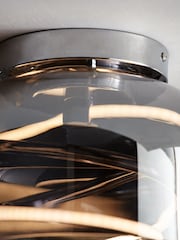 Smoke Grey Helix LED Flush Ceiling Light - Image 3 of 9