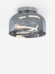 Smoke Grey Helix LED Flush Ceiling Light - Image 5 of 9