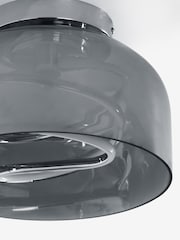 Smoke Grey Helix LED Flush Ceiling Light - Image 7 of 9