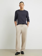 River Island Blue Slim Fit Crew Neck Sweater - Image 3 of 4