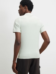 River Island Green Muscle Fit Polo Shirt - Image 2 of 4