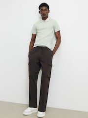 River Island Green Muscle Fit Polo Shirt - Image 3 of 4