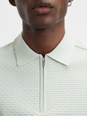 River Island Green Muscle Fit Polo Shirt - Image 4 of 4