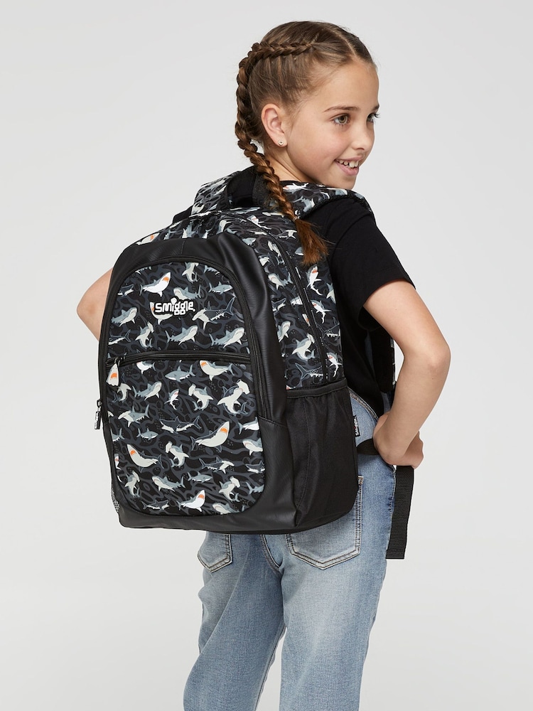 Smiggle Grey Drift Classic Backpack - Image 1 of 4