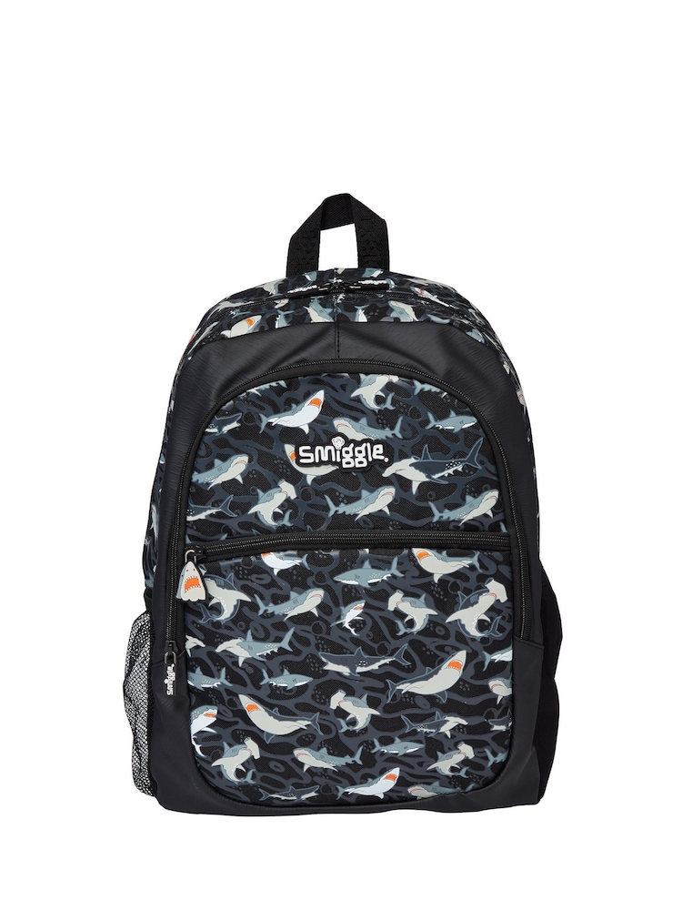 Smiggle Grey Drift Classic Backpack - Image 2 of 4