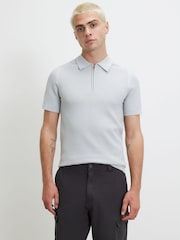 River Island Grey Muscle Fit Polo Shirt - Image 2 of 4