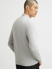 River Island Grey Slim Fit Half Zip Sweater - Image 3 of 4