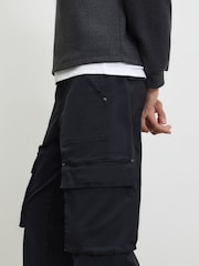 River Island Black Loose Fit Cargo Trousers - Image 3 of 4