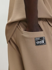 River Island Natural Wide Leg Waffle Joggers - Image 3 of 3