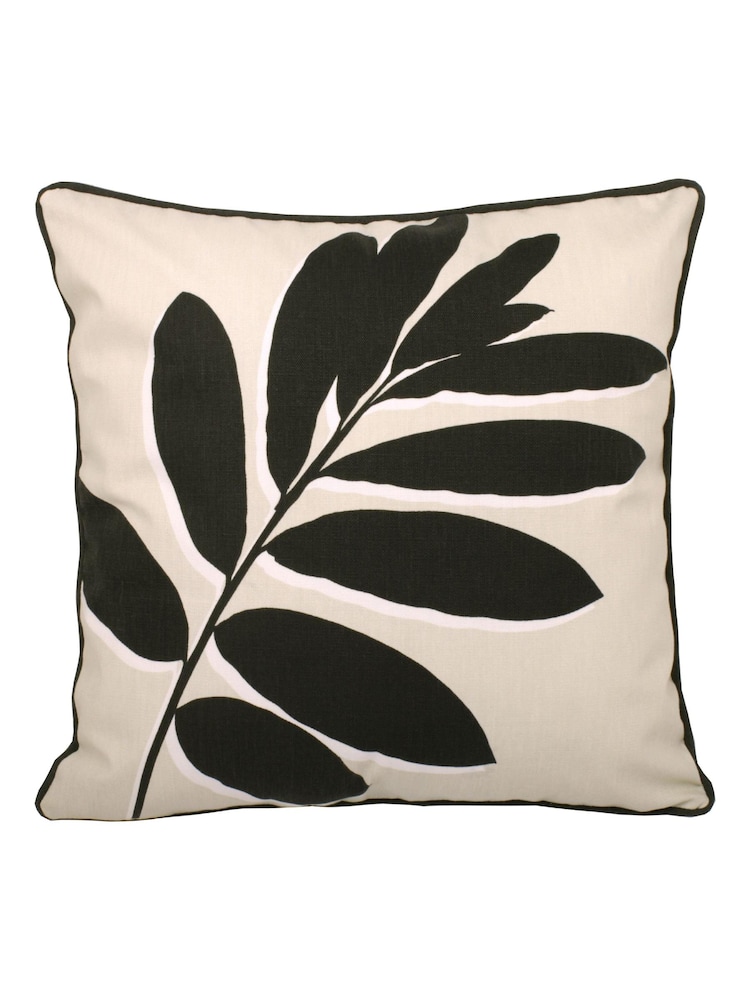 Fusion Natural Leaf Print Outdoor Cushion - Image 1 of 5