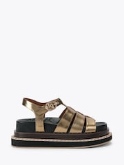Kurt Geiger London Brown Orson Fisherman Sandals - Image 1 of 5