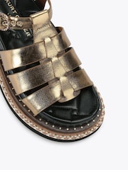 Kurt Geiger London Brown Orson Fisherman Sandals - Image 5 of 5