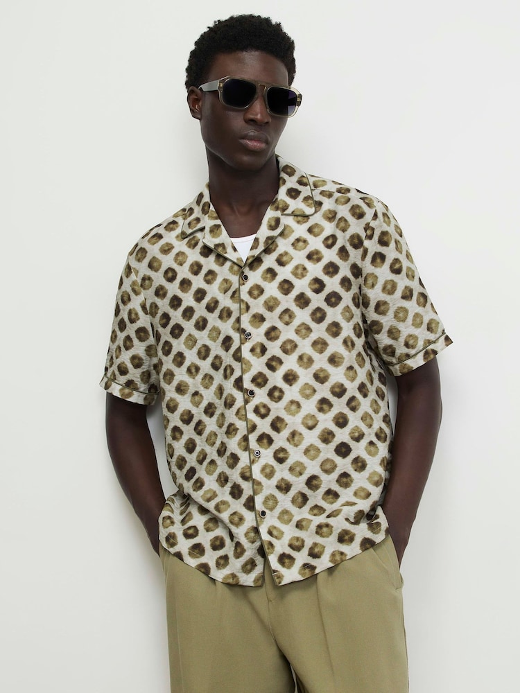 River Island prickig skjorta med Vanlig passform - Bild 1 av 4