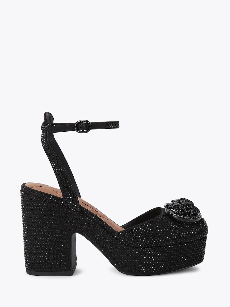 Kurt Geiger London Black Chelsea Closed Platform Sandals - Image 1 of 4 Kurt Geiger London Black Chelsea Closed Platform Sandals - Image 1 of 4