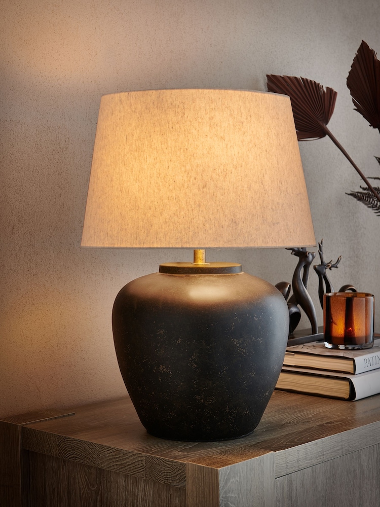 Black Lydford Small Table Lamp - Image 1 of 5