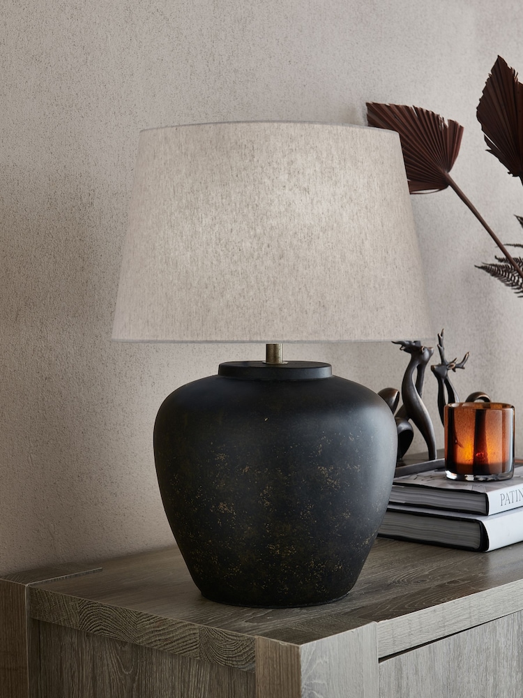 Black Lydford Small Table Lamp - Image 2 of 5