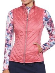 Callaway Apparel Ladies Pink Lightweight Quilted Gilet - Image 1 of 3