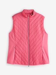 Callaway Apparel Ladies Pink Lightweight Quilted Gilet - Image 3 of 3