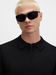 River Island Black Slim Fit Essential Polo Shirt - Image 4 of 4