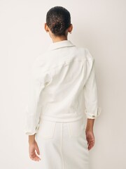White Fuller Bust Denim Jacket - Image 3 of 6