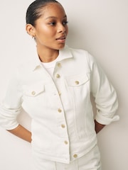 White Fuller Bust Denim Jacket - Image 4 of 6