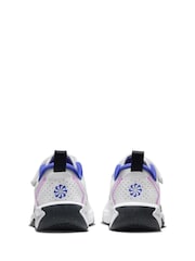 Nike White/Navy Junior Omni Trainers - Image 5 of 9