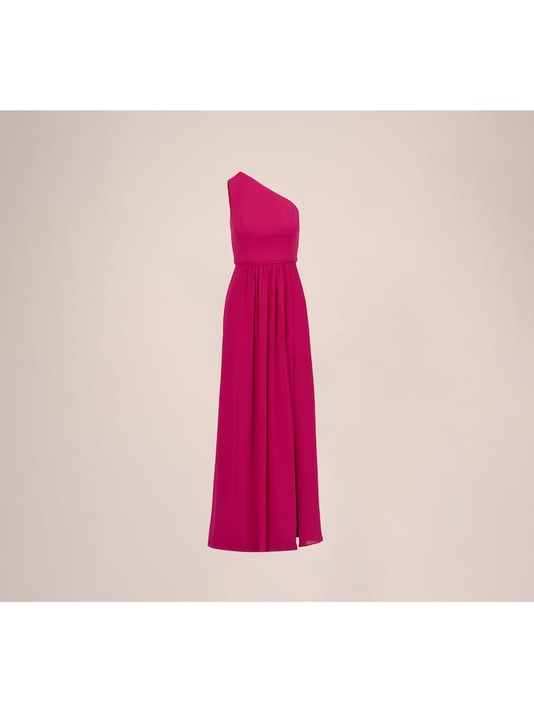 Adrianna Papell One Shoulder Chiffon Gown - Image 6 of 7