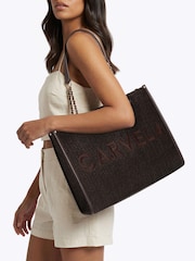Carvela Brown Sorrento Raffia Tote Bag - Image 1 of 5