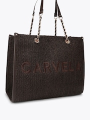 Carvela Brown Sorrento Raffia Tote Bag - Image 3 of 5