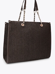 Carvela Brown Sorrento Raffia Tote Bag - Image 4 of 5