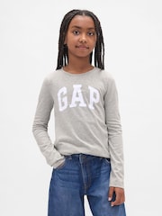 Gap Grey Logo Short Sleeve T-Shirt (4-13yrs) - Image 1 of 4