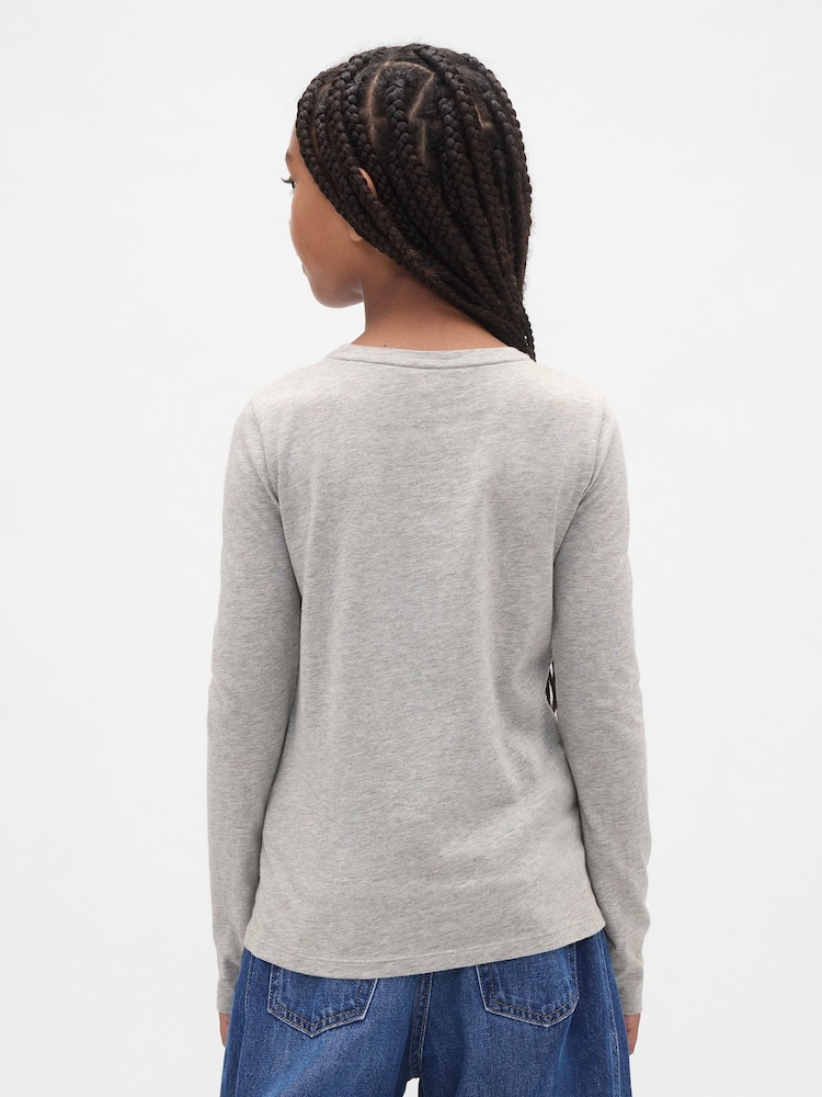 Gap Grey Logo Short Sleeve T-Shirt (4-13yrs) - Image 2 of 4