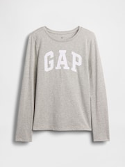 Gap Grey Logo Short Sleeve T-Shirt (4-13yrs) - Image 3 of 4