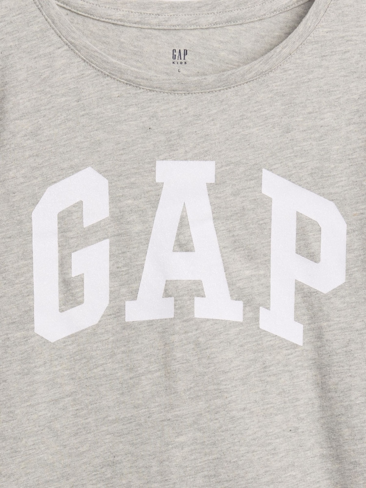 Gap Grey Logo Short Sleeve T-Shirt (4-13yrs) - Image 4 of 4
