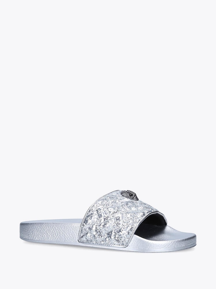 Kurt Geiger London Silver Meena Eagle Sandals - Image 4 of 4 Kurt Geiger London Silver Meena Eagle Sandals - Image 4 of 4