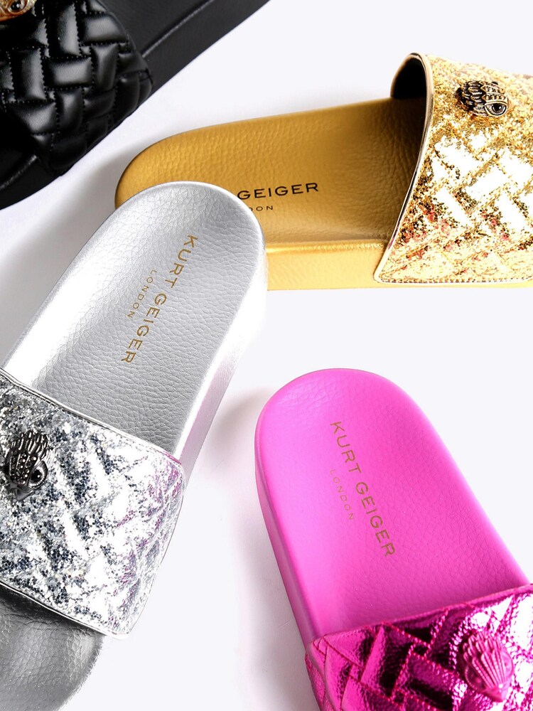 Kurt Geiger London Silver Meena Eagle Sandals - Image 5 of 5