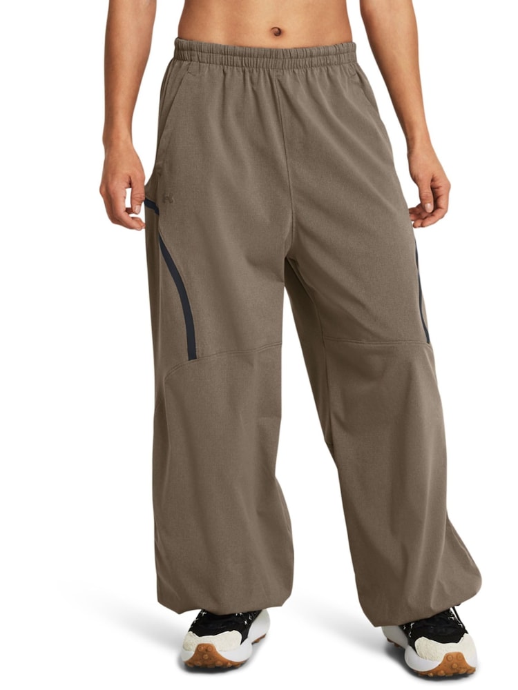 Under Armour Unstoppable Airvent Parachute Brown Joggers - Image 1 of 7