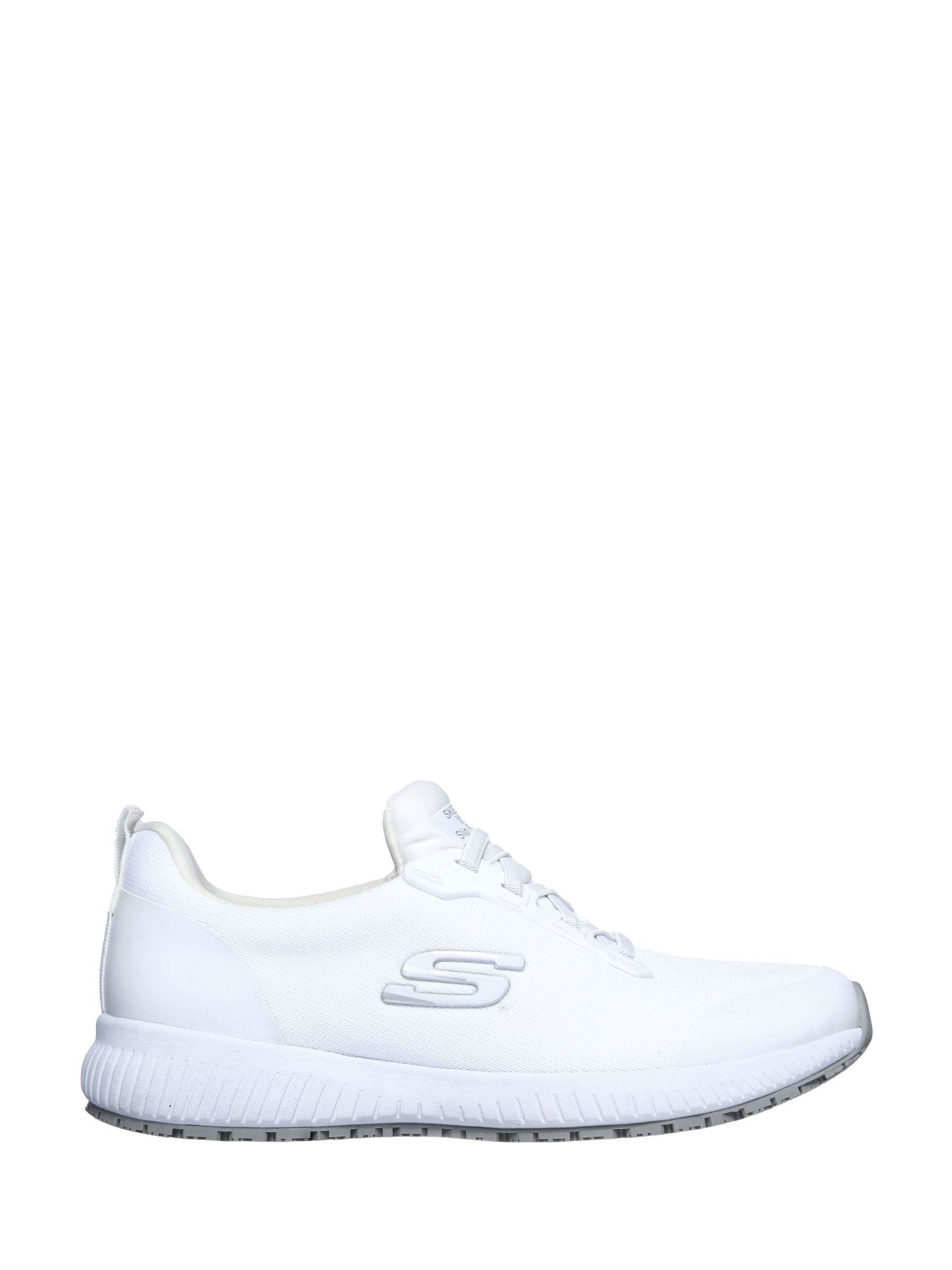 Skechers slip resistant shoes womens white discount