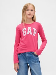 Gap Bright Pink Logo Short Sleeve T-Shirt (4-13yrs) - Image 1 of 4