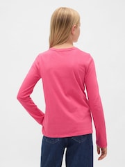 Gap Bright Pink Logo Short Sleeve T-Shirt (4-13yrs) - Image 2 of 4