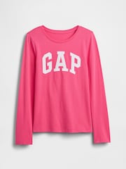 Gap Bright Pink Logo Short Sleeve T-Shirt (4-13yrs) - Image 3 of 4