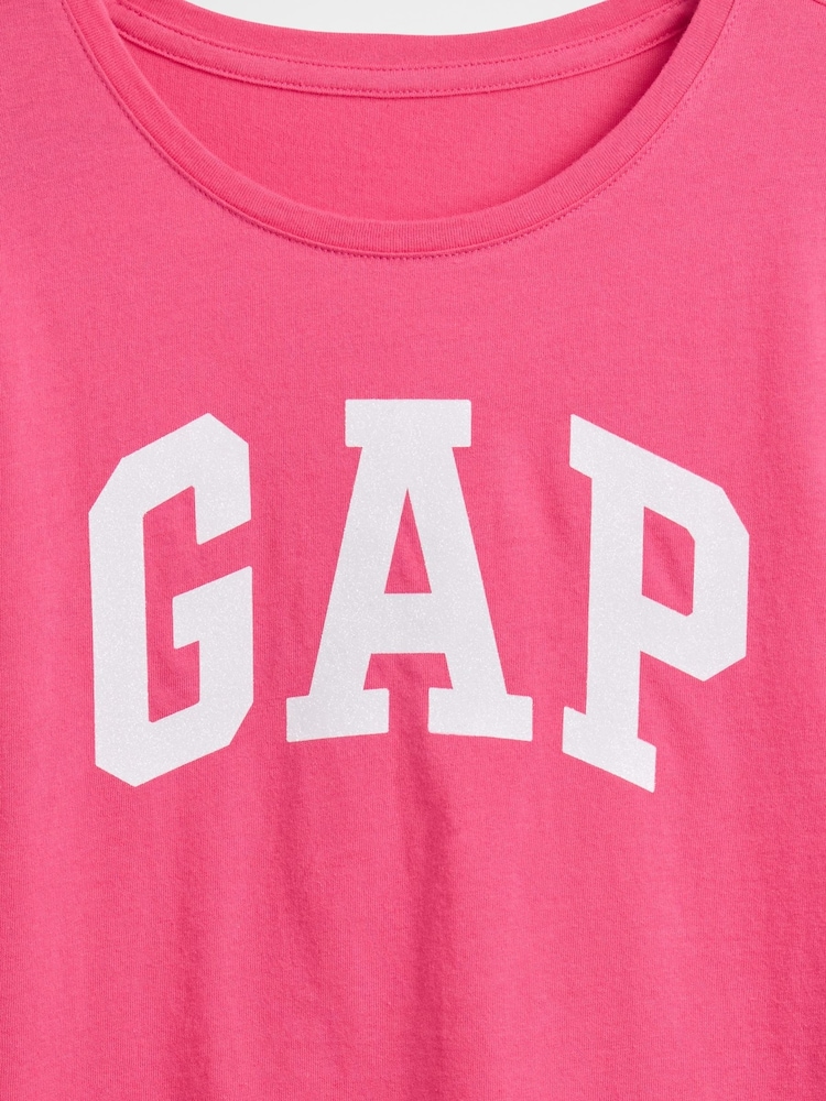 Gap Bright Pink Logo Short Sleeve T-Shirt (4-13yrs) - Image 4 of 4 Gap Bright Pink Logo Short Sleeve T-Shirt (4-13yrs) - Image 4 of 4