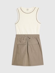 River Island Brown Hybrid Nylon Dress - Image 1 of 4