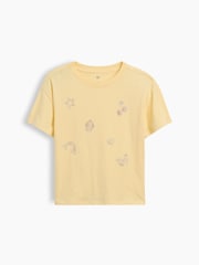 Gap Yellow Oversized Graphic T-Shirt (4-13yrs) - Image 1 of 3