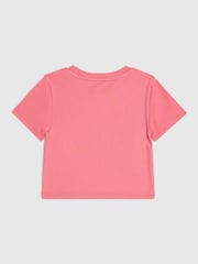 River Island Pink Sequin Embroidered T-Shirt - Image 2 of 4