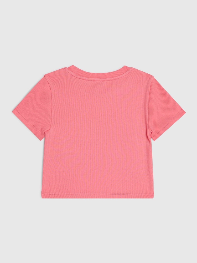 River Island Pink Sequin Embroidered T-Shirt - Image 2 of 4