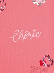River Island Pink Sequin Embroidered T-Shirt - Image 3 of 4