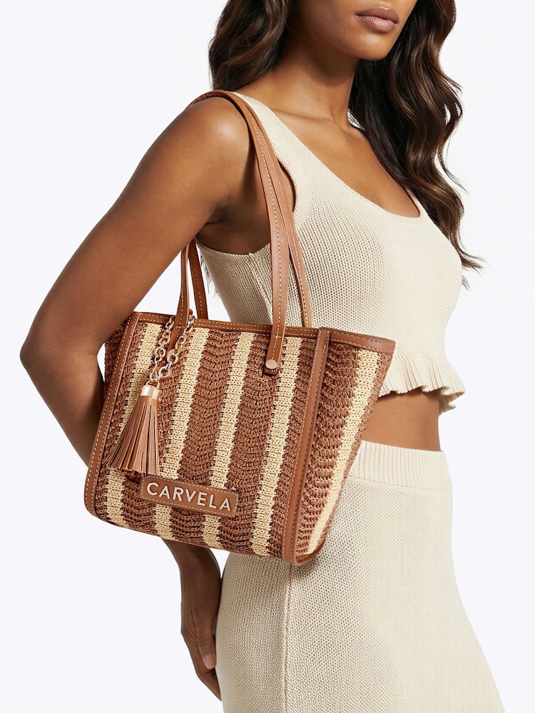 Carvela Nude Minori Mini Tote Bag - Image 1 of 5 Carvela Nude Minori Mini Tote Bag - Image 1 of 5
