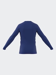 Темно-синий - Базовый топ с длинными рукавами adidas Teamwear - Изображение 3 из 9